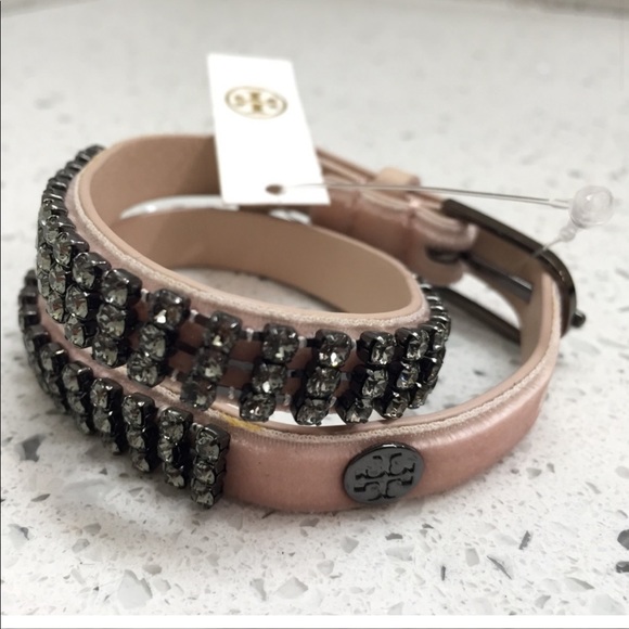 NWT Tory Burch Crystal Embellished Wrap Bracelet - Picture 3 of 7